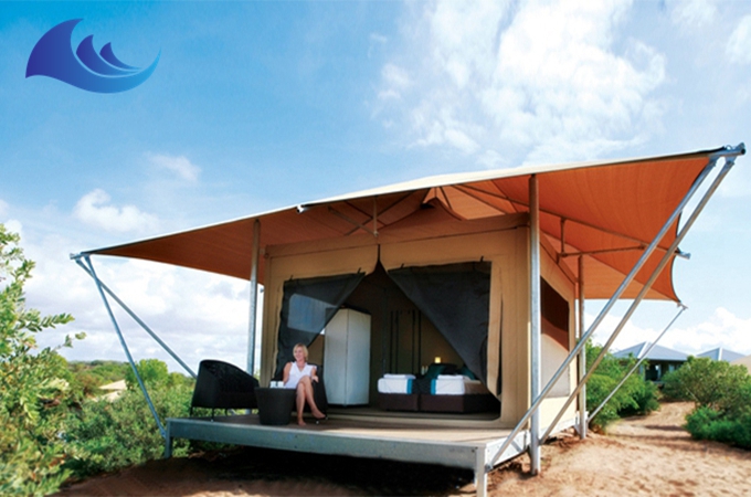 Hotel tipo carpa de lujo ligero