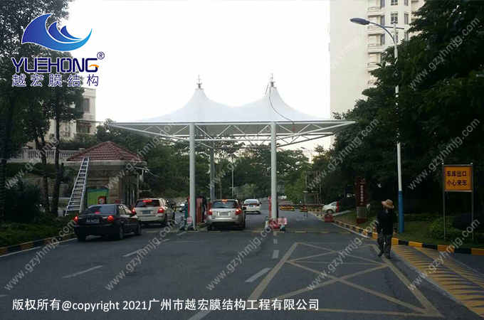 昭通某幼区膜结构遮阳棚工程案例
